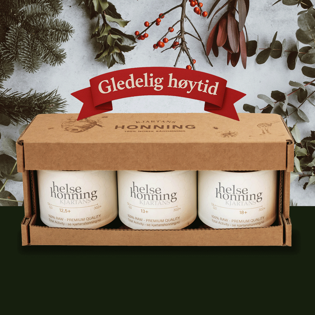 Julegave 3 glass - Helsehonning