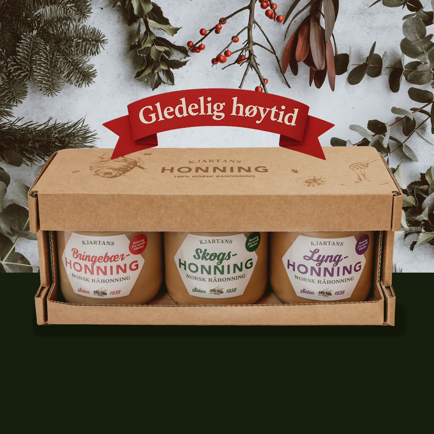 Julegave 3 glass - Klassisk